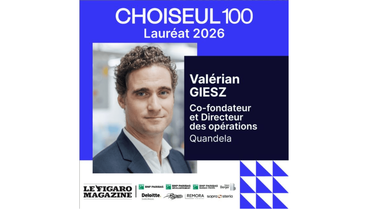 Valérian GIESZ (promo 2012) toujours dans le top 100 du classement Choiseul 2026 !