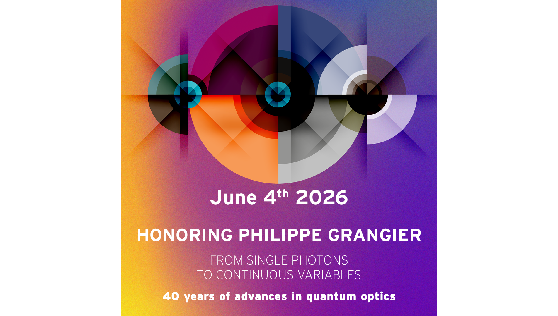 [INVITATION] Journée scientifique à l'IOGS en l’honneur de Philippe GRANGIER le 4 juin
