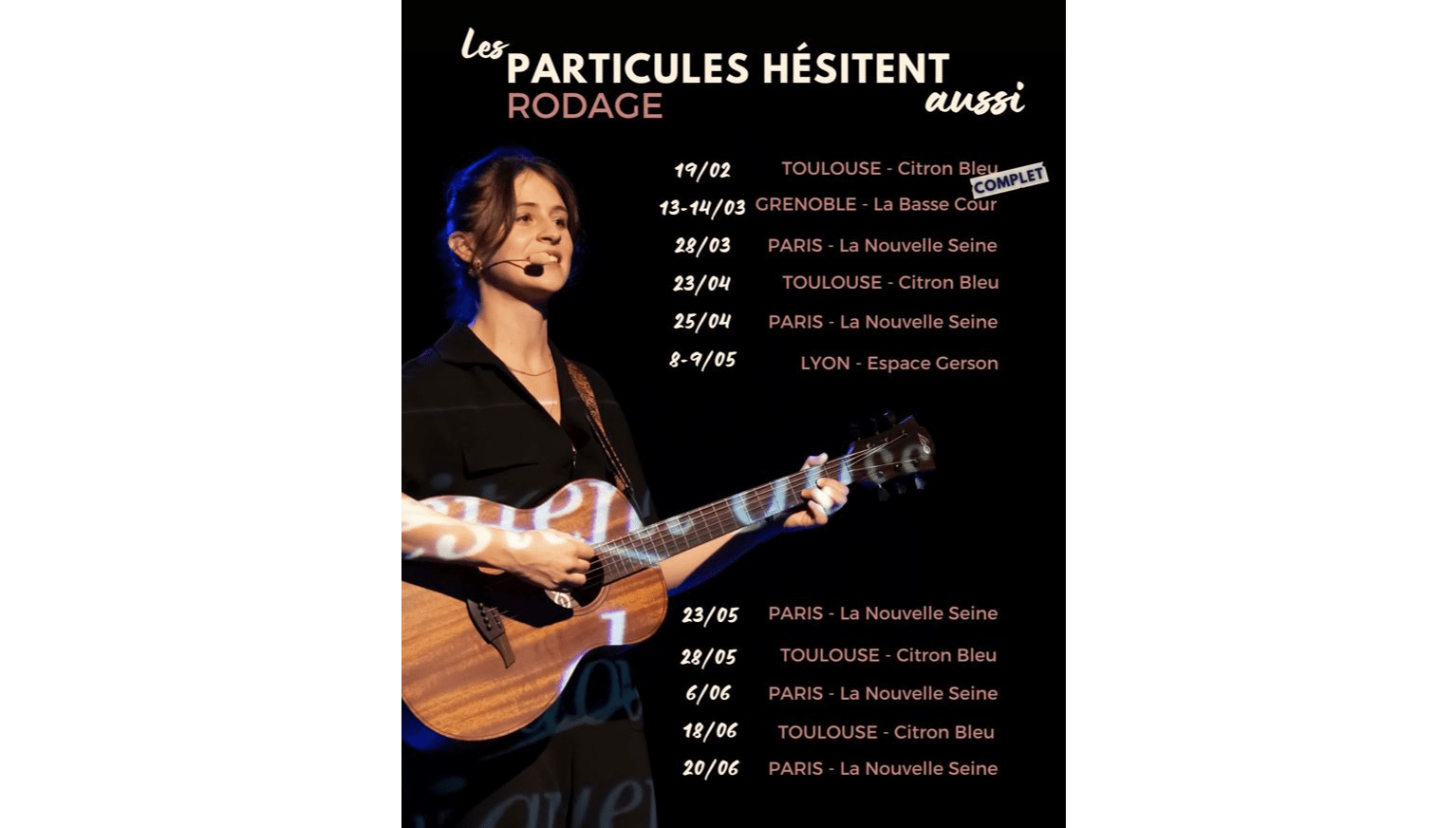 Célia PELLUET (promo 2020 ) en tournée jusqu'à juin 2026 !